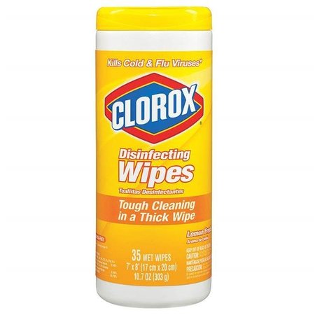 Clorox Clorox 01594 Lemon Fresh Wipes Disinfecting Wipe; 35 Count Case of 12 1594